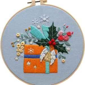 Christmas Gift Pattern Home Tabletop Wall Decor Adult Beginner Handmade Embroidery Material Kits